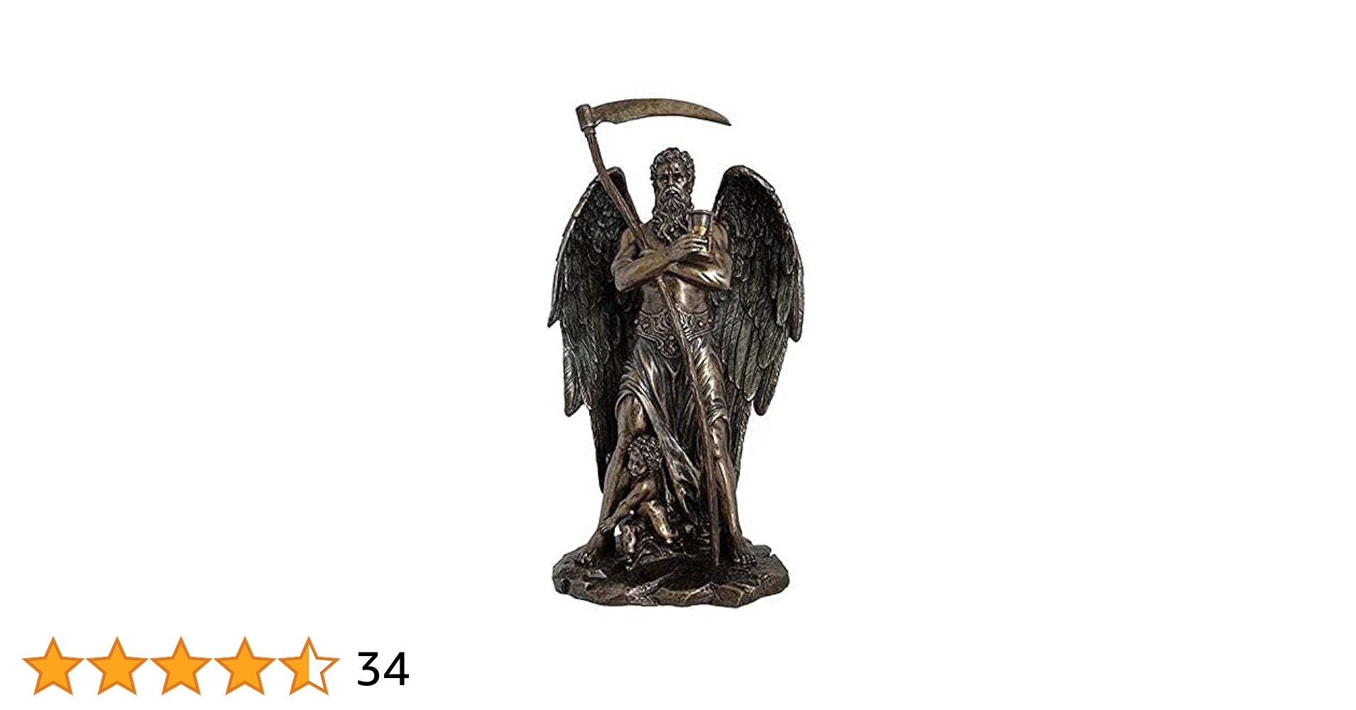 Amazon.co.jp: 10.75インチ クロノス ギリシャ神話 神の時間 像